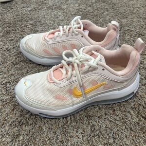 Nike White and Pink Air Max Sneakers